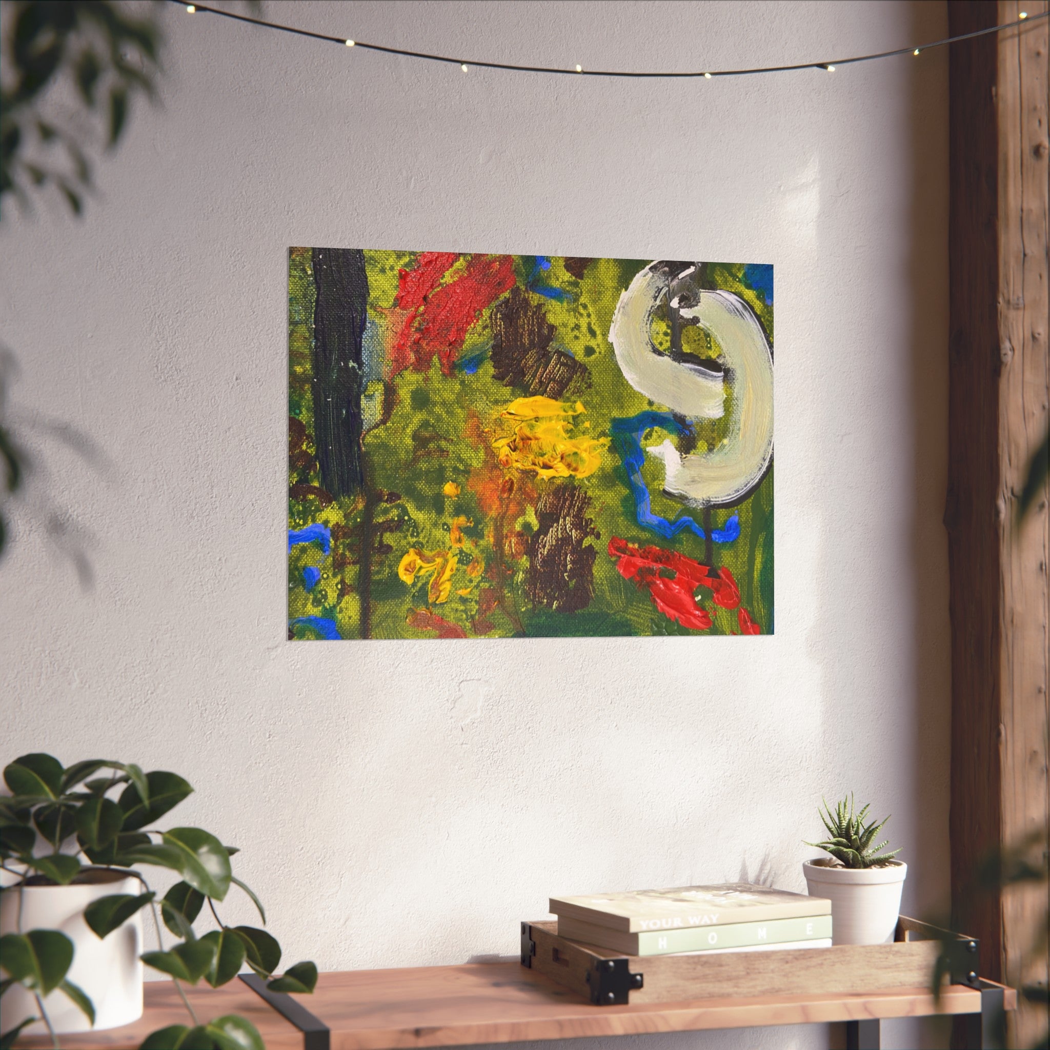 Vibrant Modern Fine Art Poster for Home Decor, Colorful Wall Art, Unique Gift, Contemporary Artwork, Stylish Living Room Decor