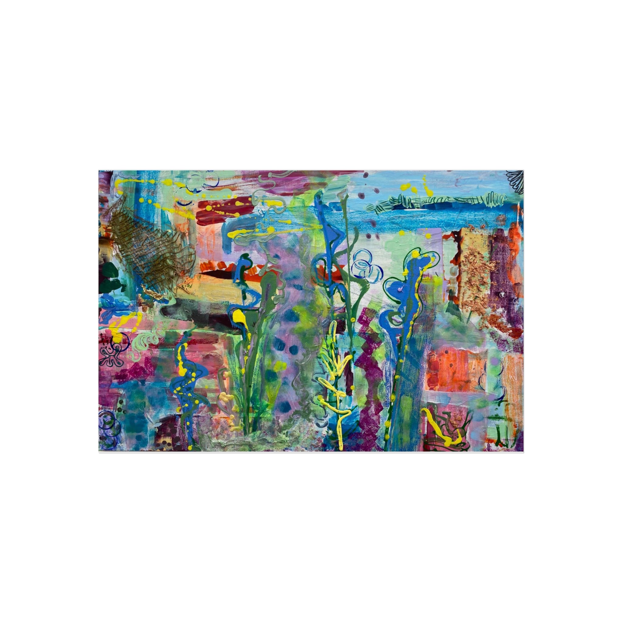 Vibrant Fine Art Posters for Home Decor, Colorful Wall Art, Gallery Wall, Abstract Artwork, Unique Gift Idea
