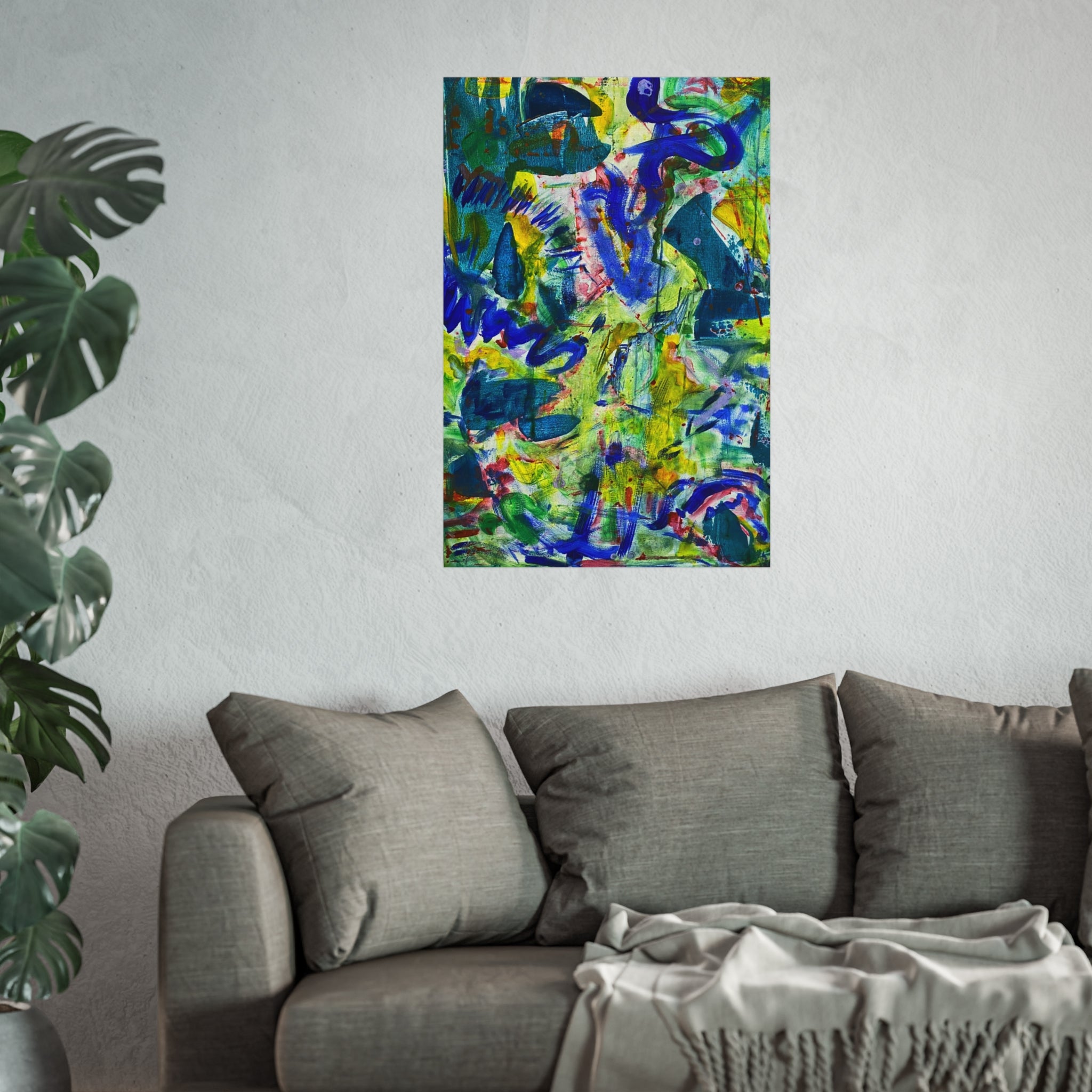 Vibrant Abstract Fine Art Posters, Colorful Wall Decor, Modern Home Art, Living Room Decoration, Gift for Art Lovers