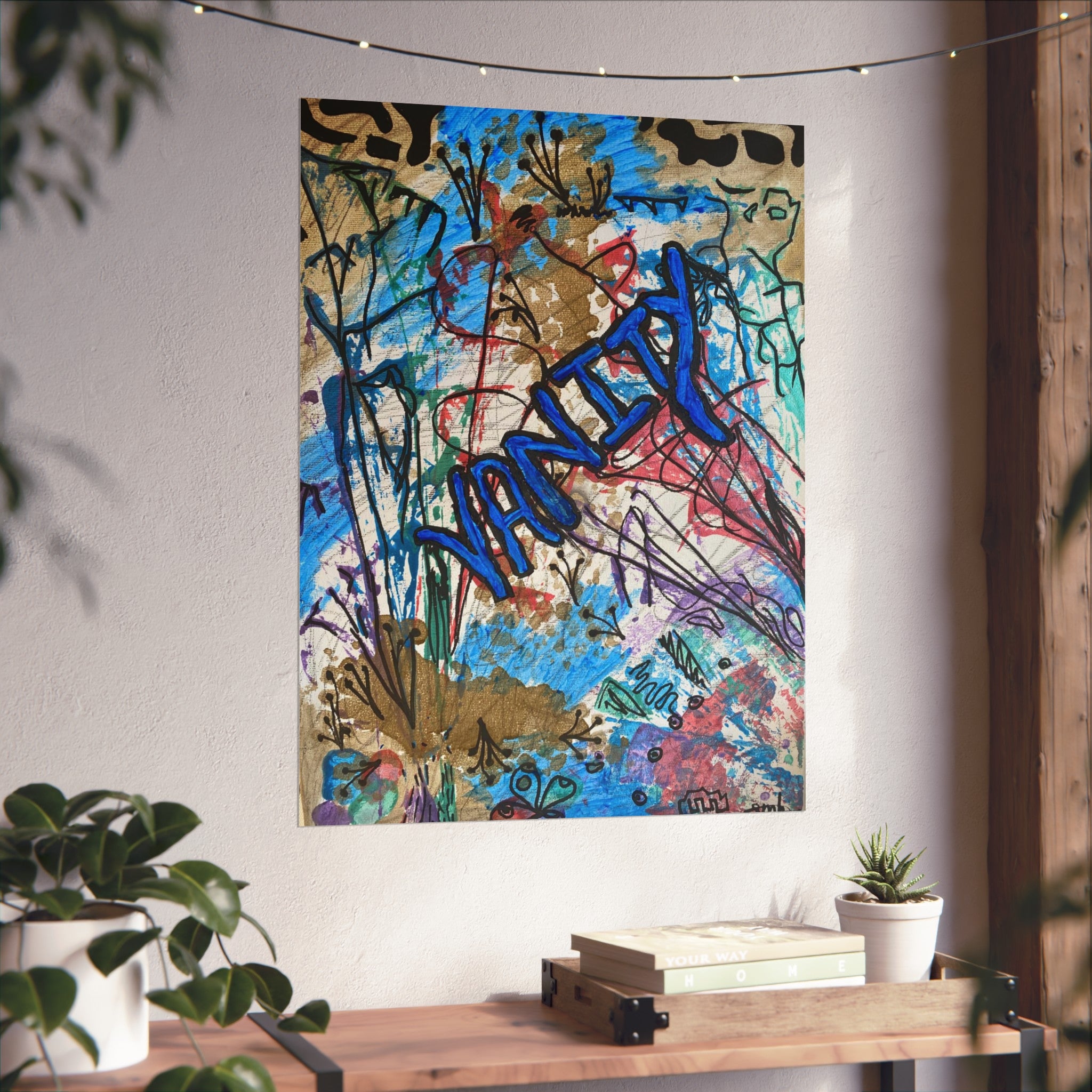 Vibrant Fine Art Poster for Home Decor, Modern Wall Art, Unique Gift, Inspirational Art, Vanity-Themed Decor