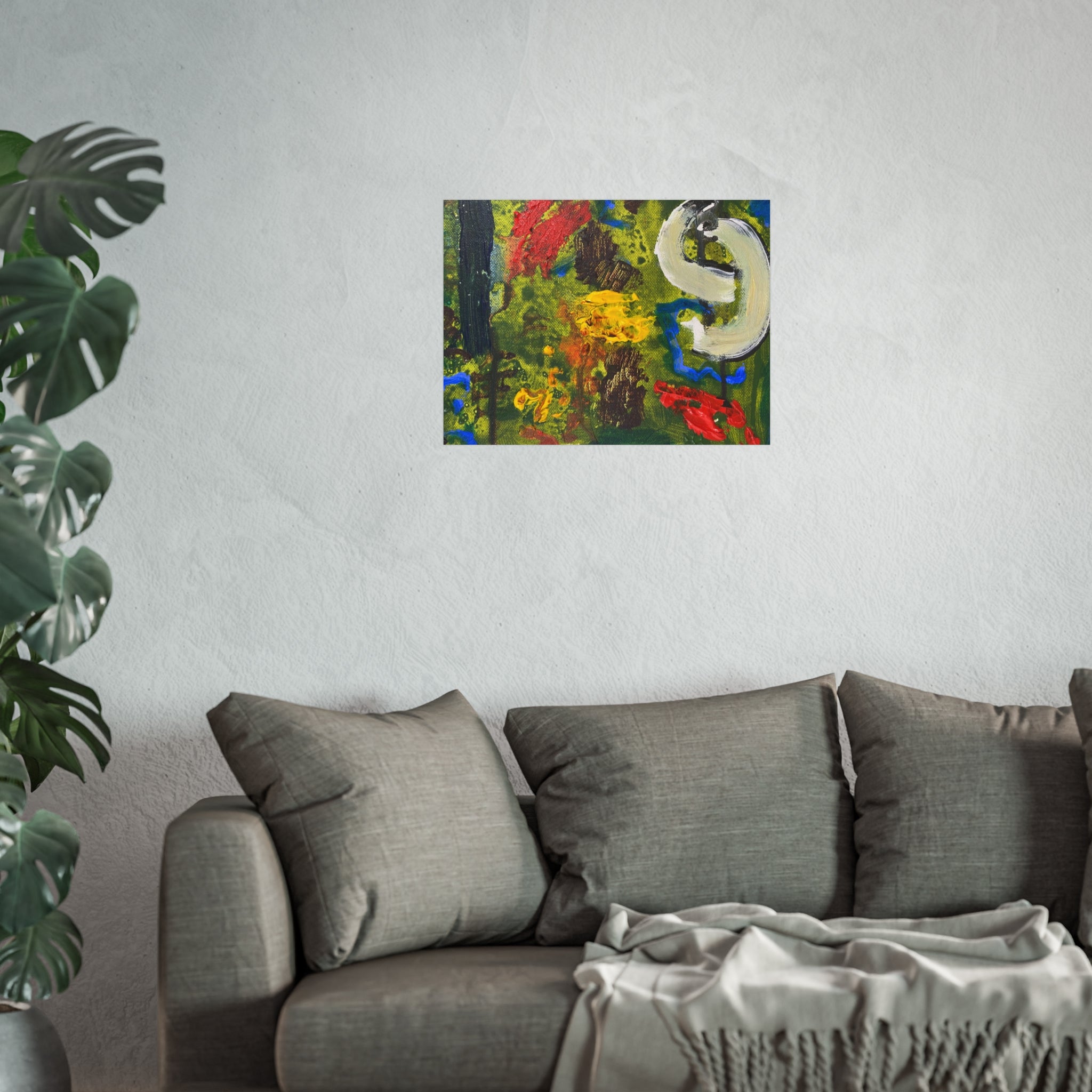 Vibrant Modern Fine Art Poster for Home Decor, Colorful Wall Art, Unique Gift, Contemporary Artwork, Stylish Living Room Decor