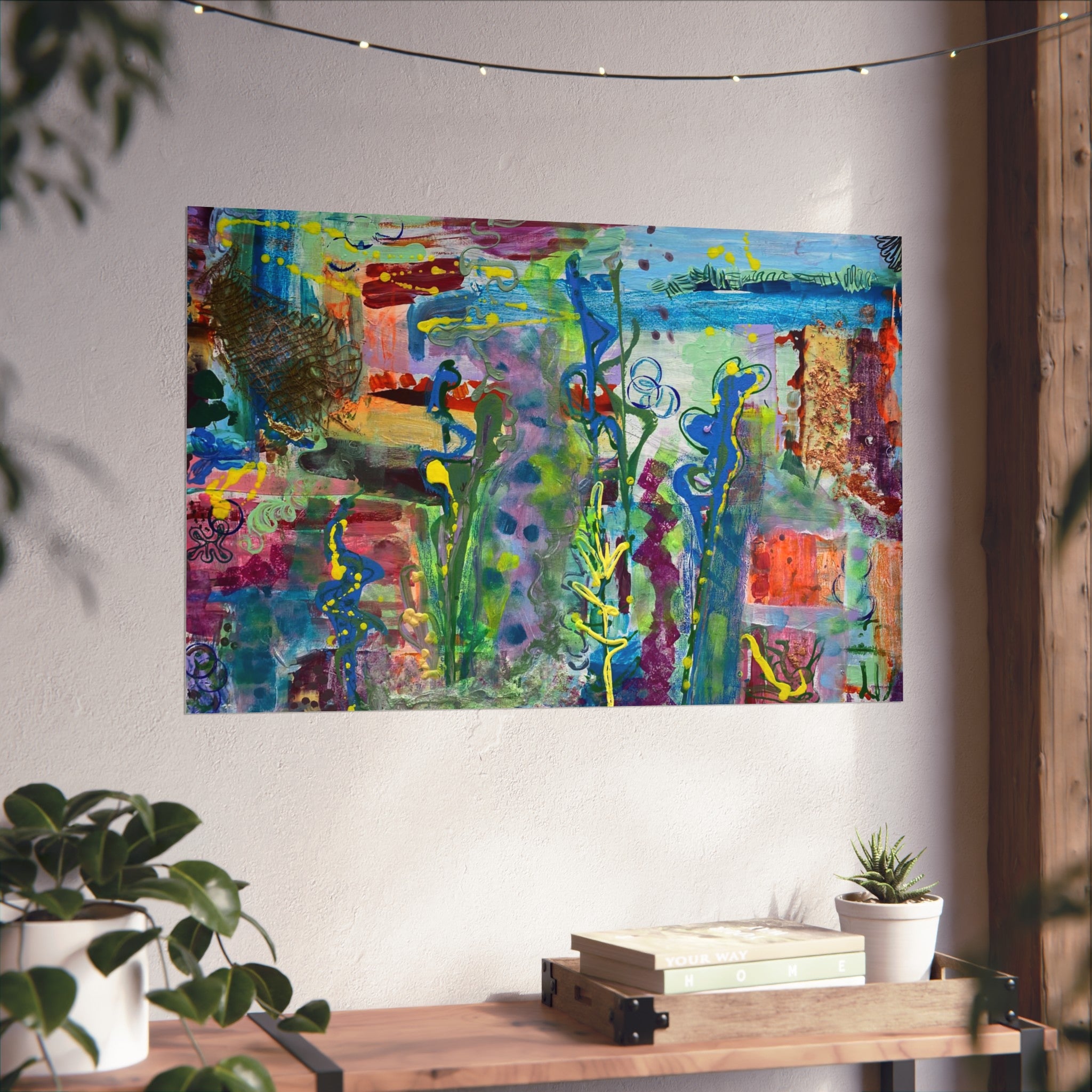 Vibrant Fine Art Posters for Home Decor, Colorful Wall Art, Gallery Wall, Abstract Artwork, Unique Gift Idea