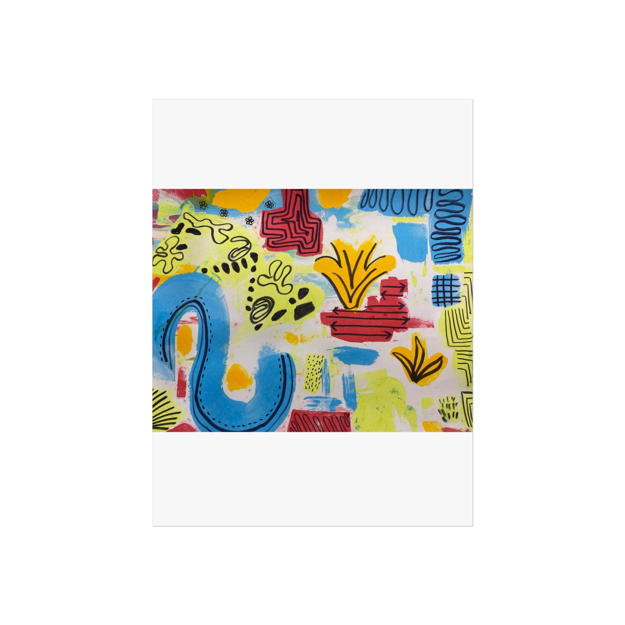 Vibrant Abstract Fine Art Posters - Colorful Wall Decor, Modern Home Art, Unique Gift, Living Room Artwork, Celebration Decor