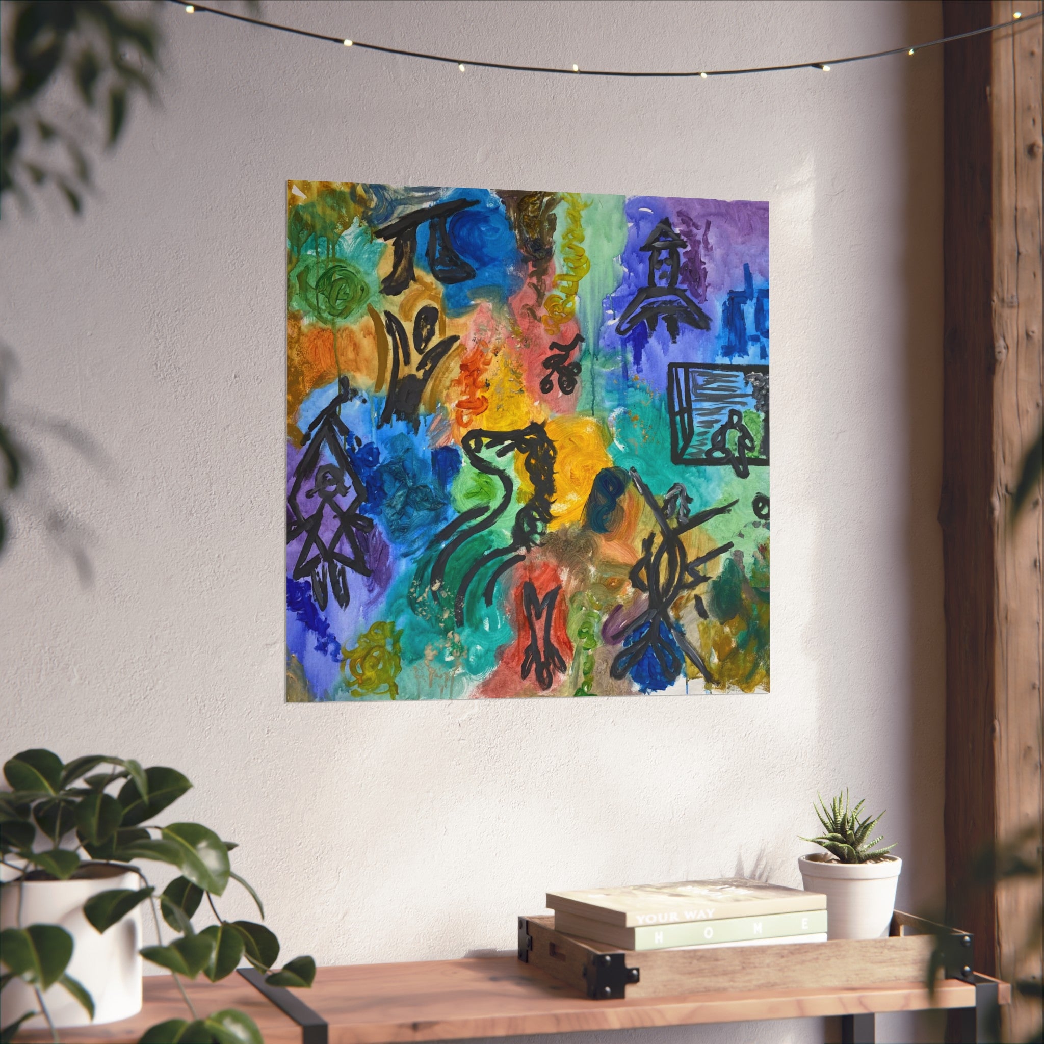 Vibrant Abstract Fine Art Posters, Colorful Wall Decor, Home Art, Unique Gifts, Modern Decor, Contemporary Wall Art