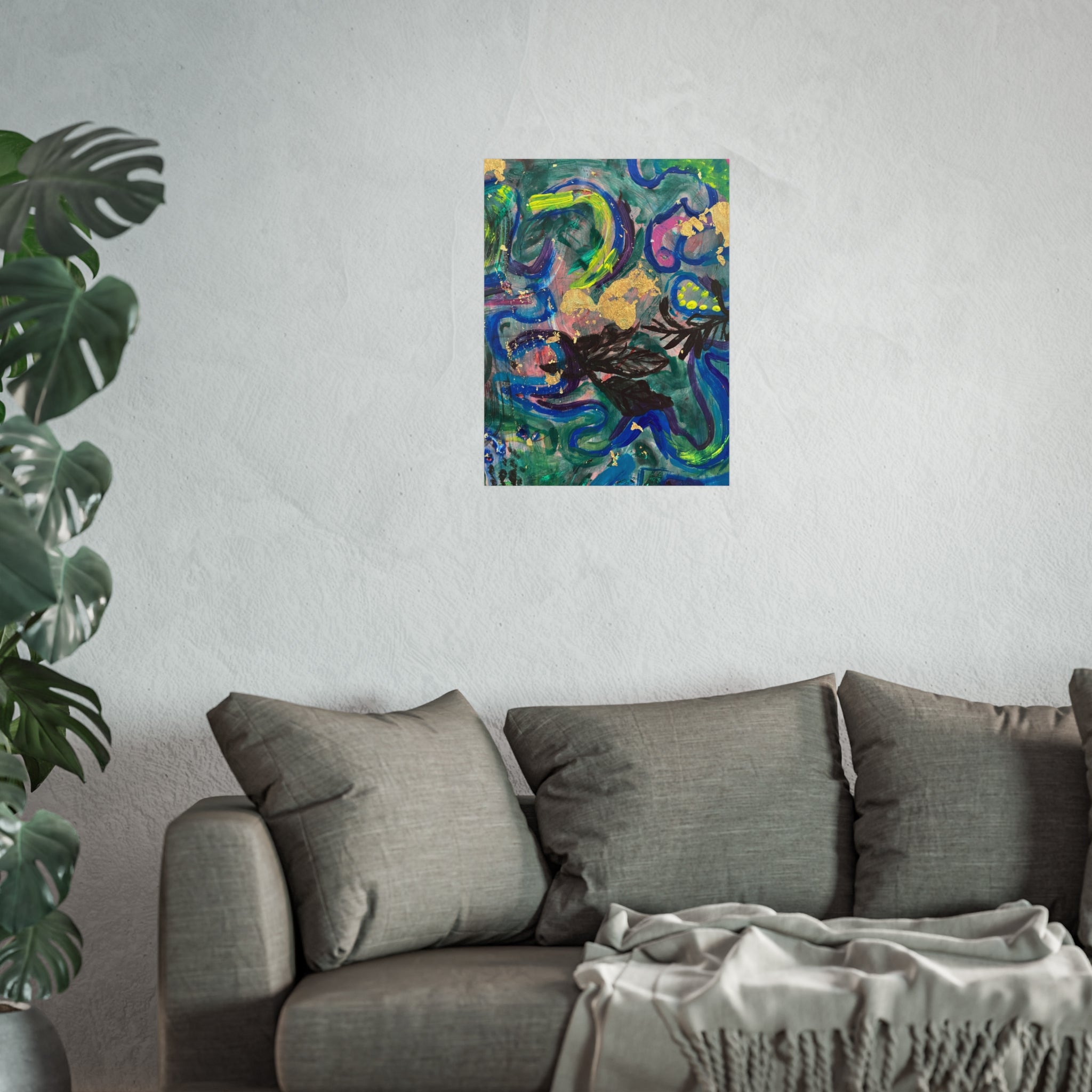 Vibrant Abstract Fine Art Posters for Modern Home Decor, Boho Wall Art, Gift for Art Lovers, Colorful Artistic Prints, Unique Home Accents