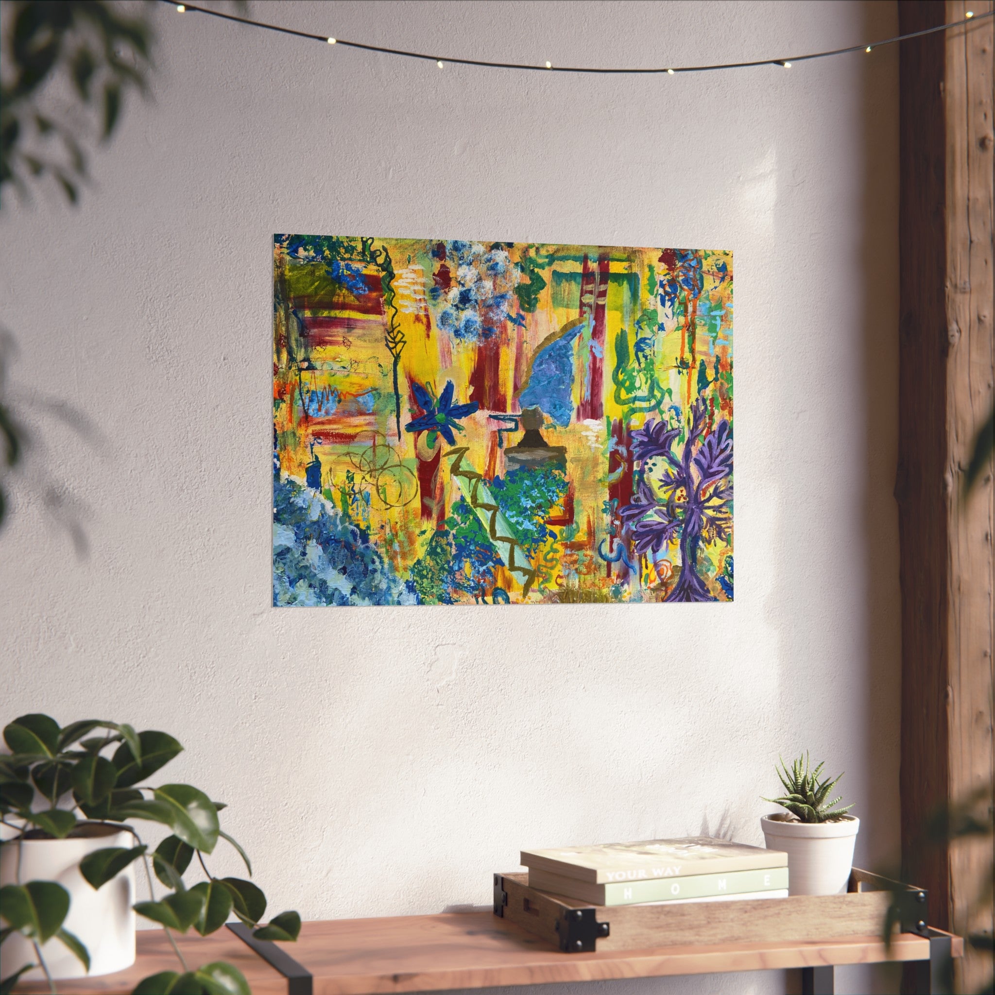 Vibrant Fine Art Poster for Home Décor, Colorful Wall Art, Abstract Painting Print, Creative Gift, Living Room Accent
