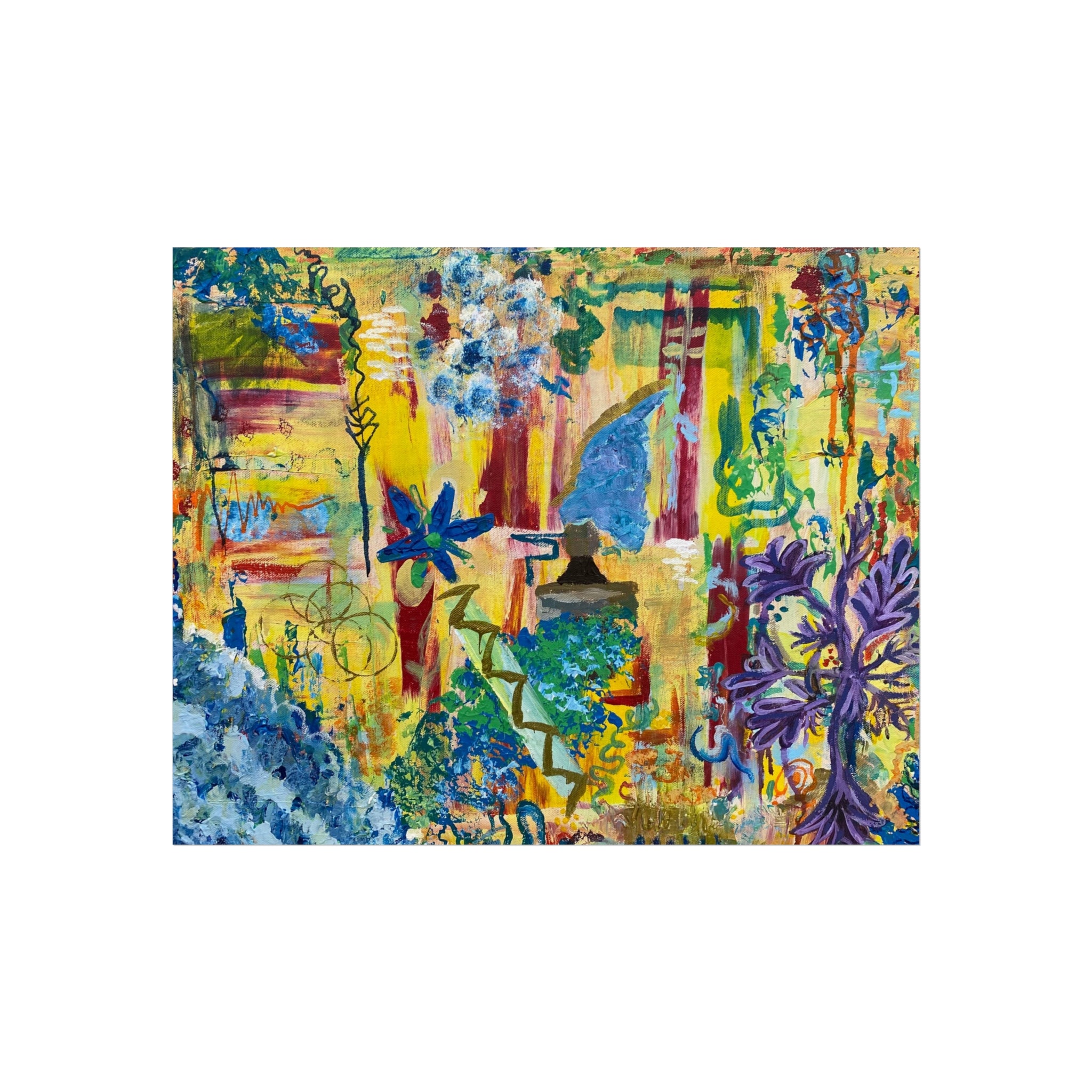 Vibrant Fine Art Poster for Home Décor, Colorful Wall Art, Abstract Painting Print, Creative Gift, Living Room Accent