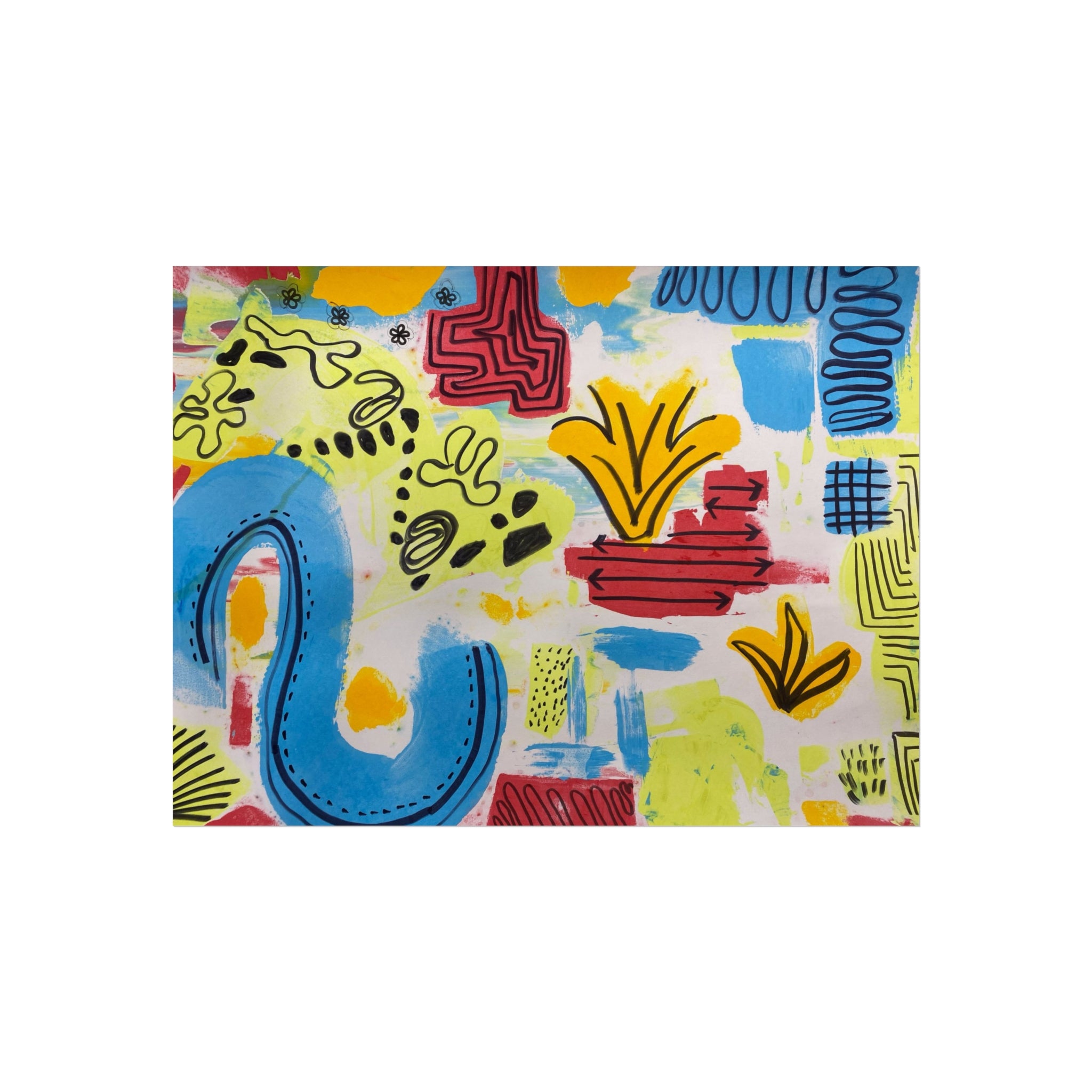 Vibrant Abstract Fine Art Posters - Colorful Wall Decor, Modern Home Art, Unique Gift, Living Room Artwork, Celebration Decor