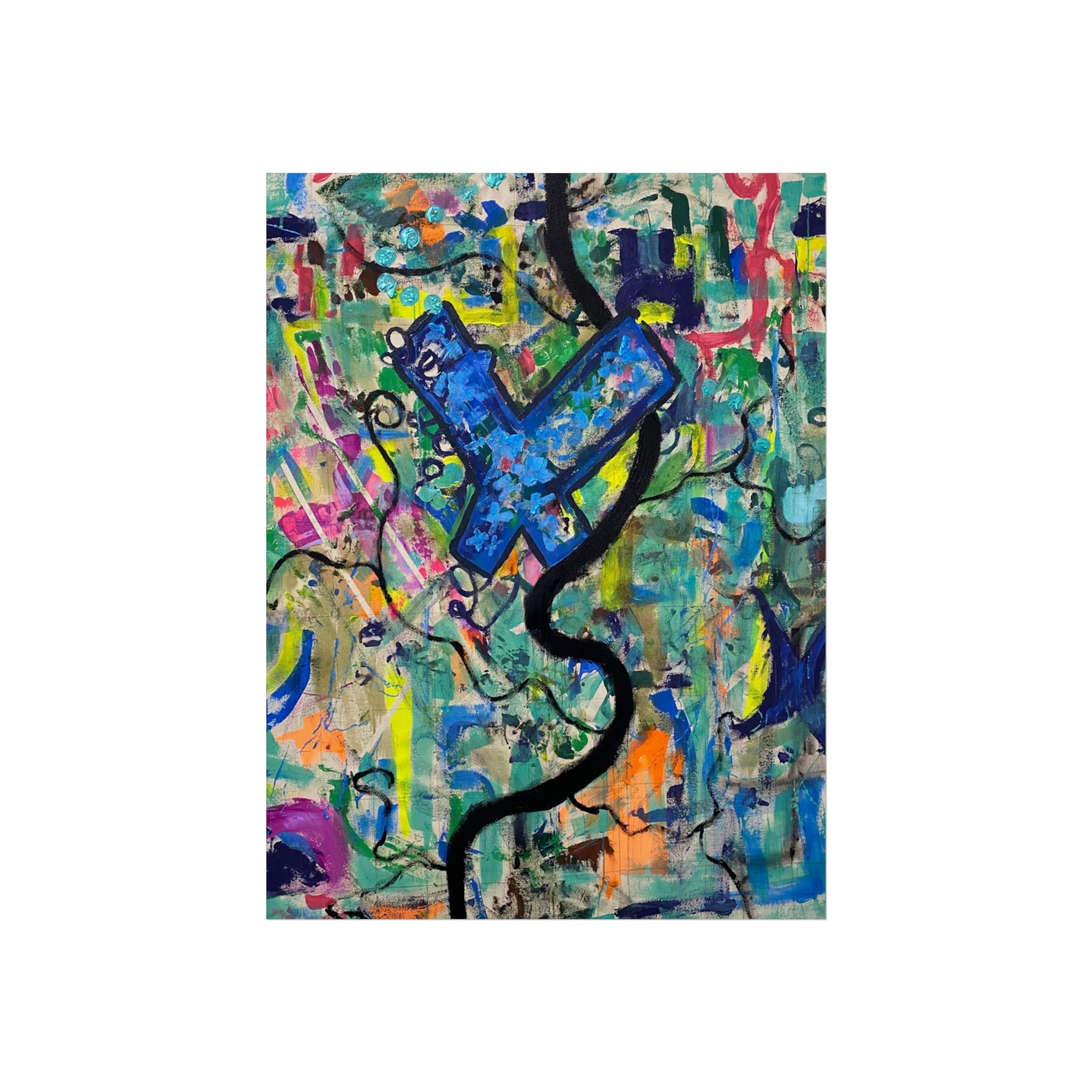 Colorful Abstract Fine Art Posters for Home Decor, Wall Art, Gift for Art Lovers, Living Room Wall Decor, Unique Artwork