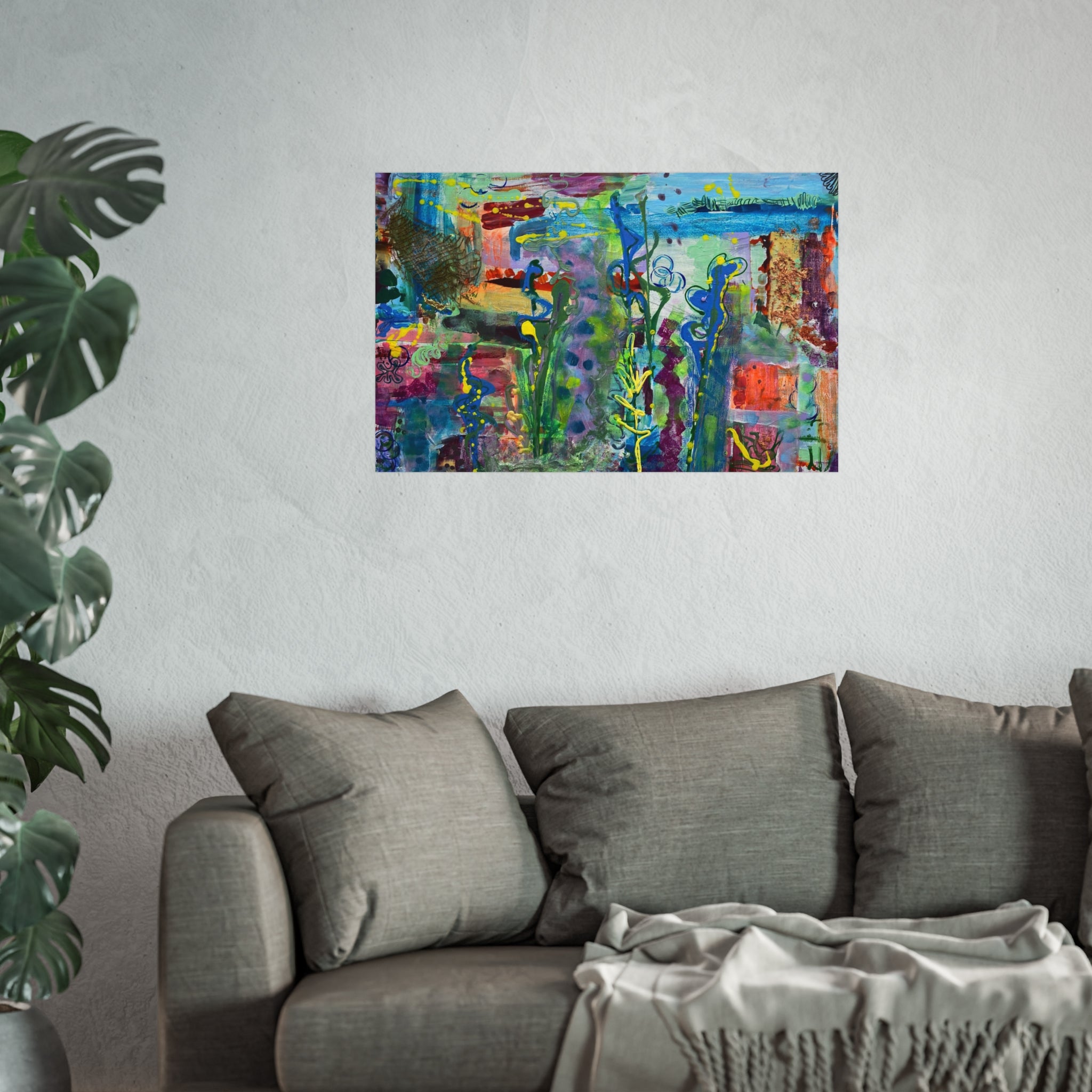 Vibrant Fine Art Posters for Home Decor, Colorful Wall Art, Gallery Wall, Abstract Artwork, Unique Gift Idea