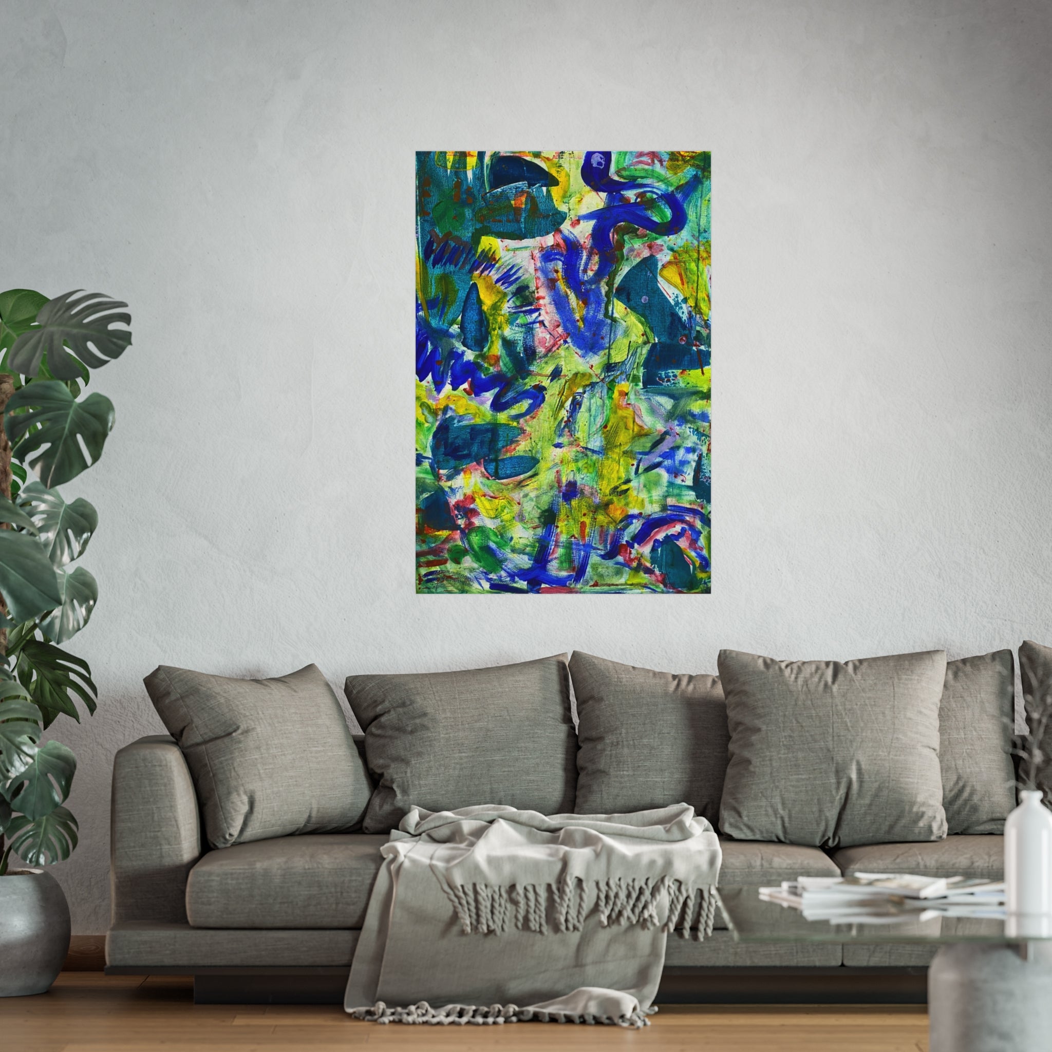 Vibrant Abstract Fine Art Posters, Colorful Wall Decor, Modern Home Art, Living Room Decoration, Gift for Art Lovers