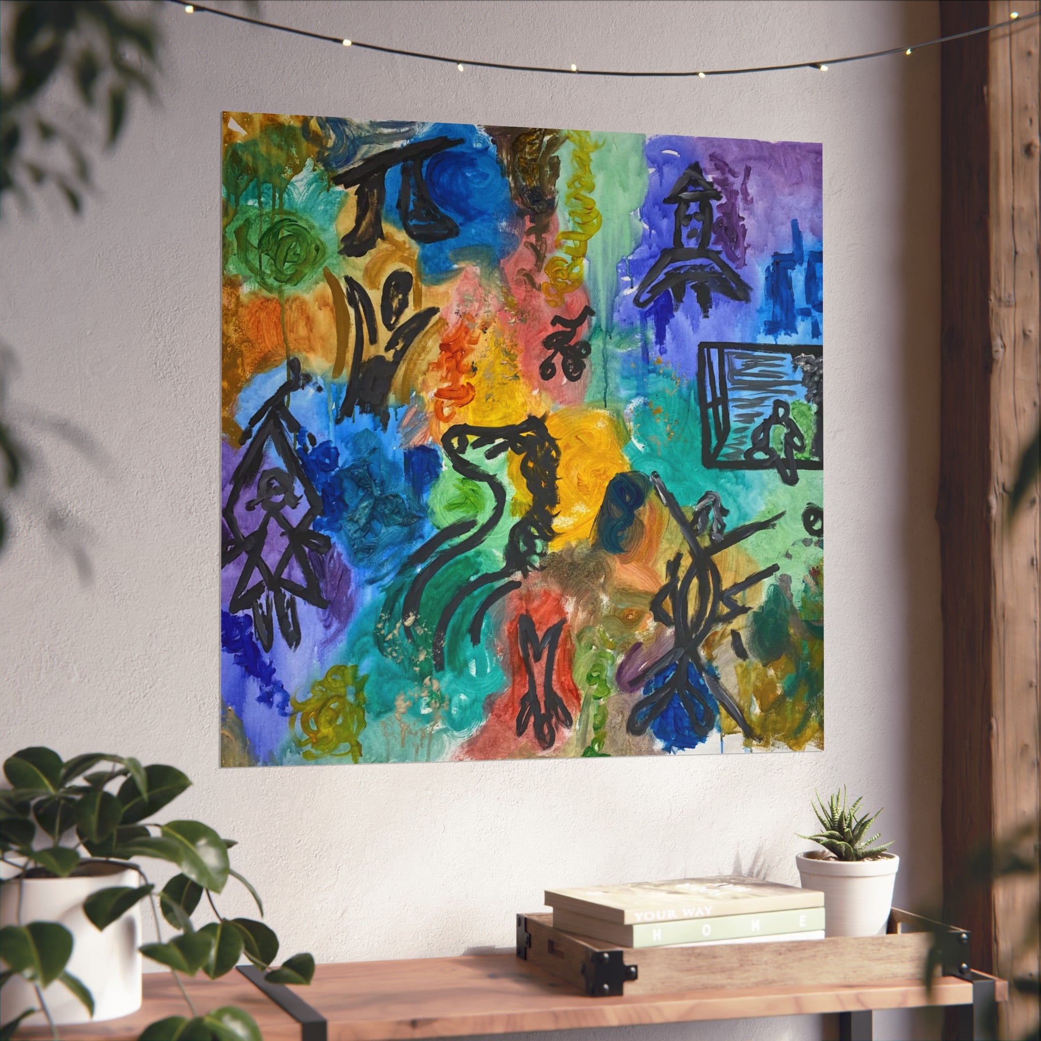 Vibrant Abstract Fine Art Posters, Colorful Wall Decor, Home Art, Unique Gifts, Modern Decor, Contemporary Wall Art