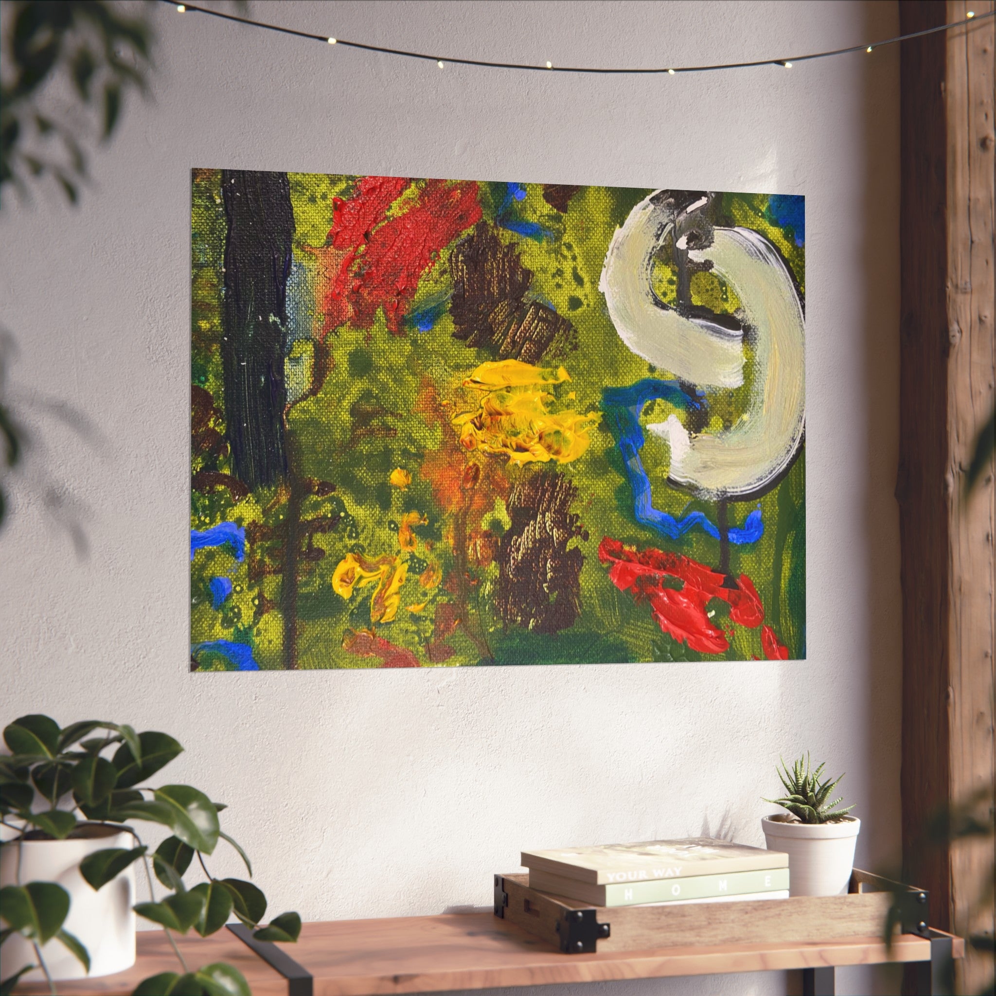 Vibrant Modern Fine Art Poster for Home Decor, Colorful Wall Art, Unique Gift, Contemporary Artwork, Stylish Living Room Decor