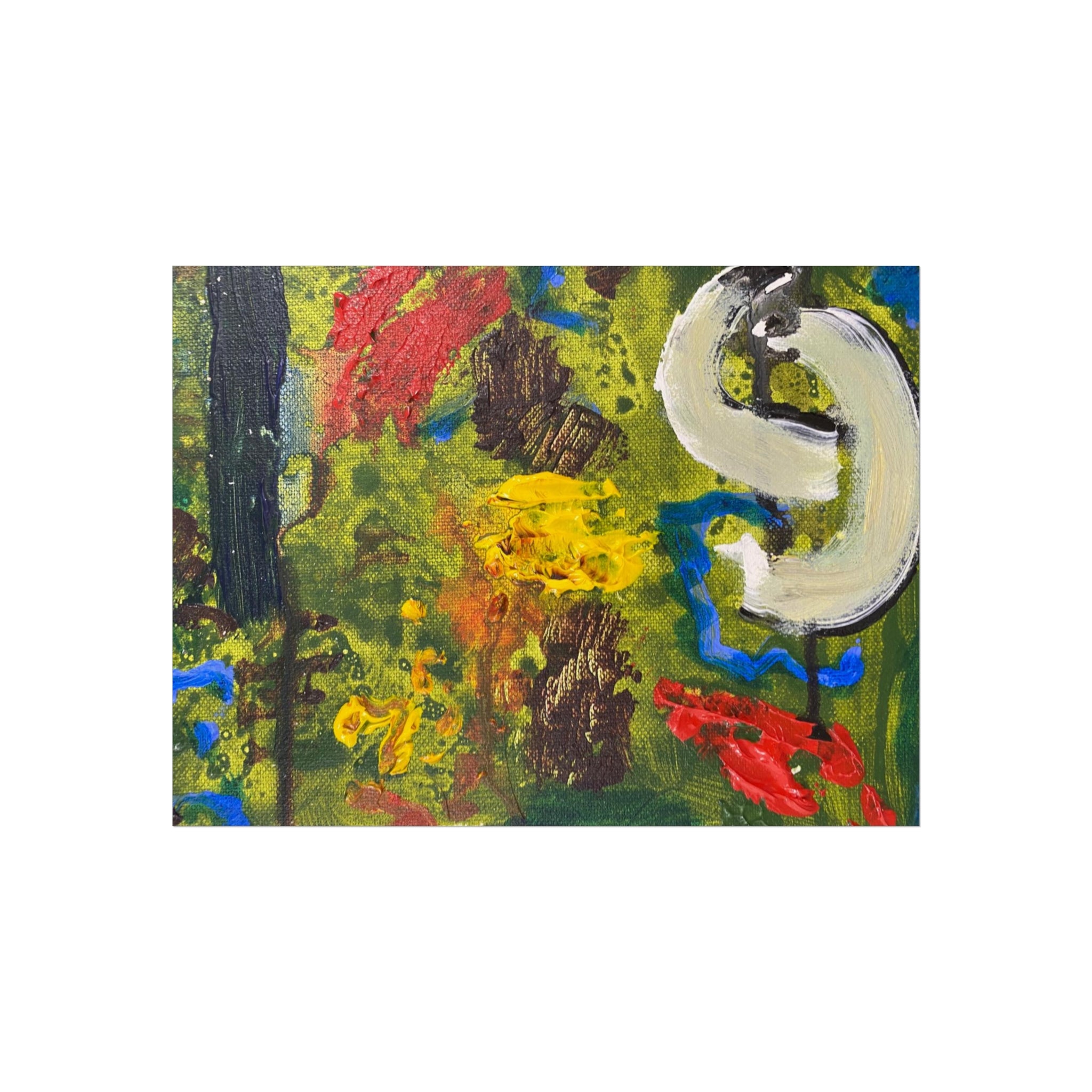 Vibrant Modern Fine Art Poster for Home Decor, Colorful Wall Art, Unique Gift, Contemporary Artwork, Stylish Living Room Decor