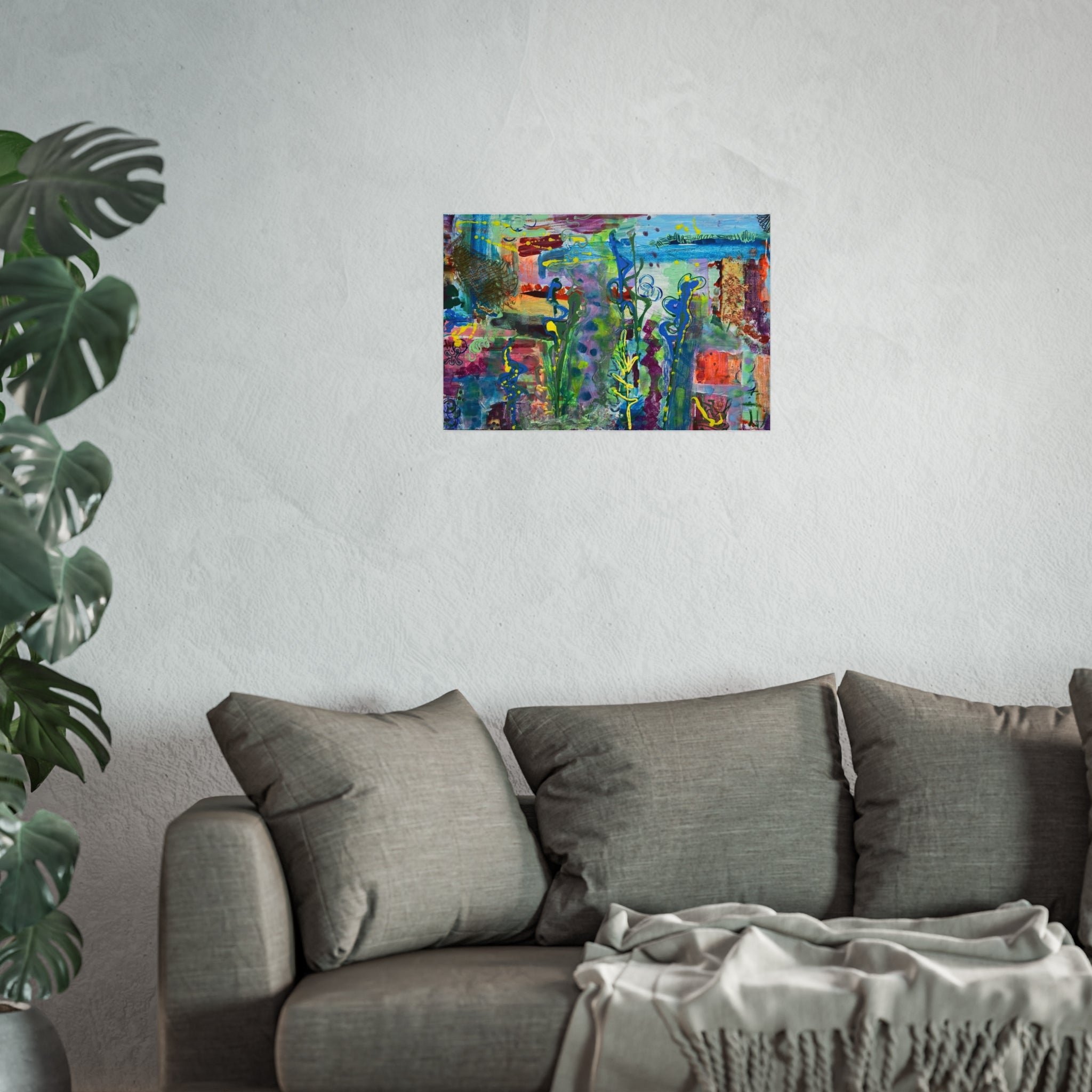 Vibrant Fine Art Posters for Home Decor, Colorful Wall Art, Gallery Wall, Abstract Artwork, Unique Gift Idea