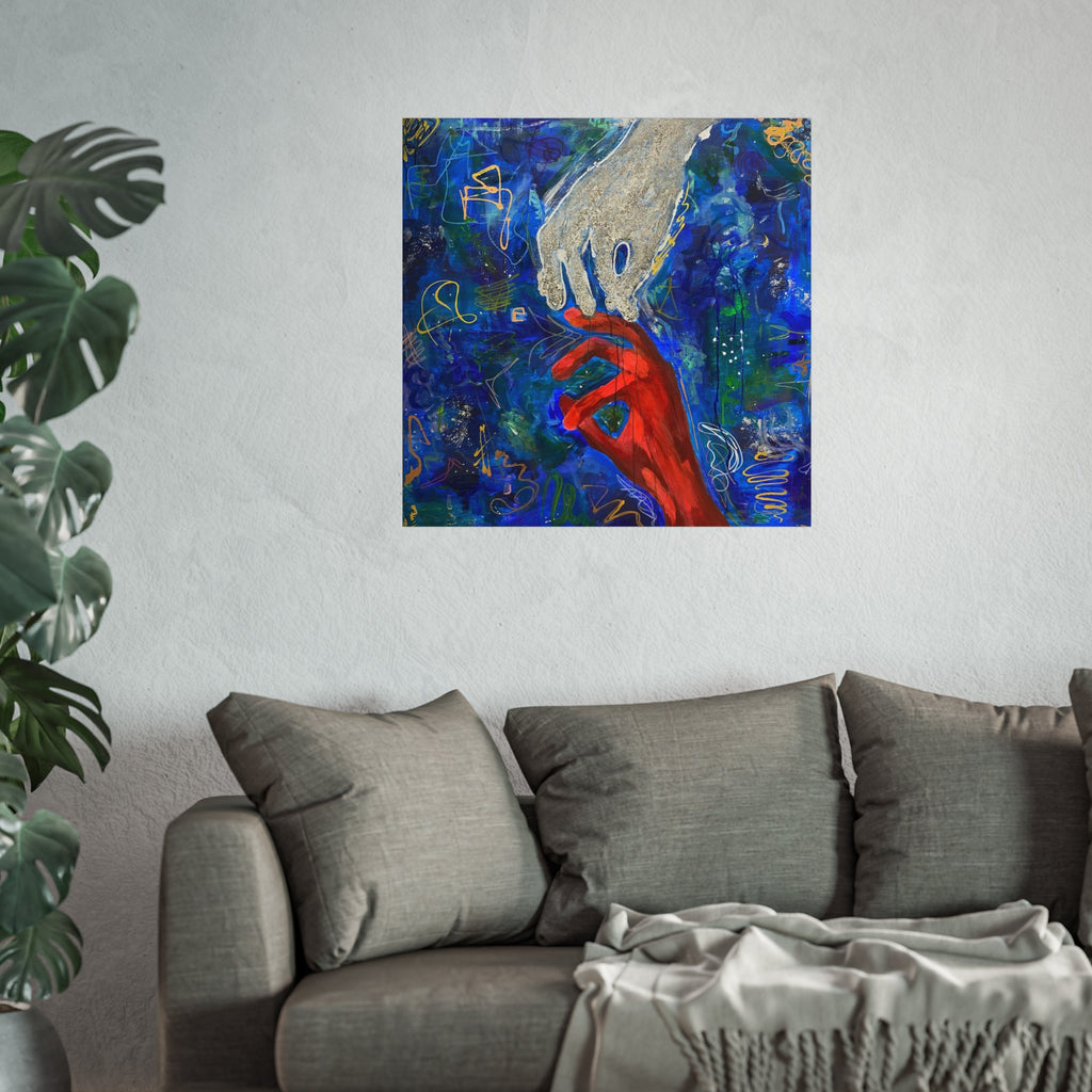 Vibrant Fine Art Poster - Abstract Hand Design, Wall Décor, Home Art, Gift for Art Lovers, Unique Art Print