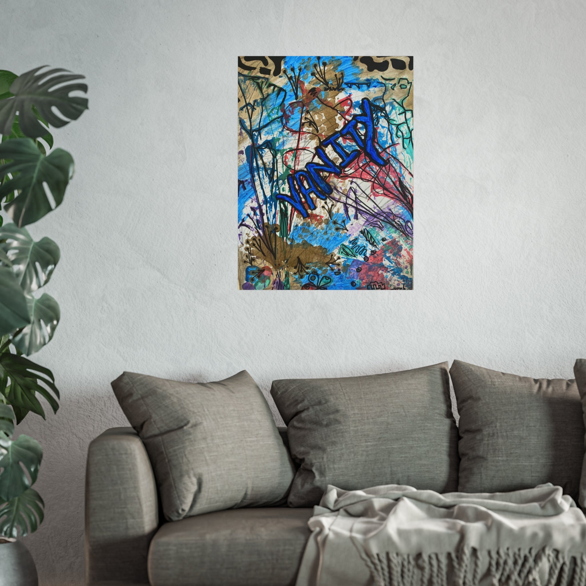 Vibrant Fine Art Poster for Home Decor, Modern Wall Art, Unique Gift, Inspirational Art, Vanity-Themed Decor