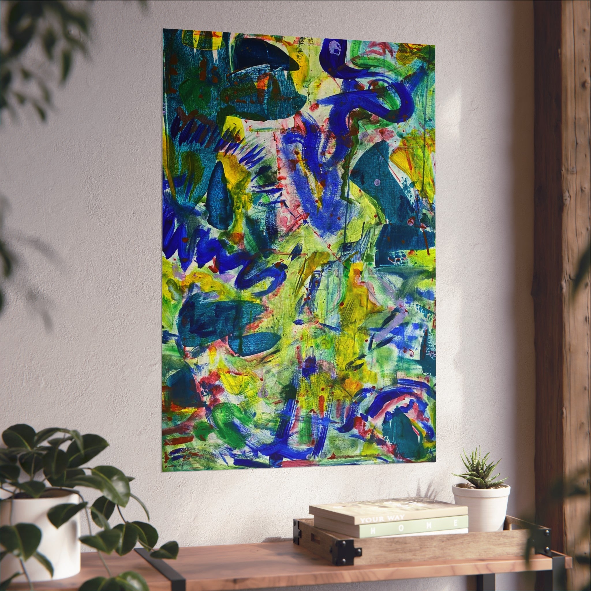 Vibrant Abstract Fine Art Posters, Colorful Wall Decor, Modern Home Art, Living Room Decoration, Gift for Art Lovers
