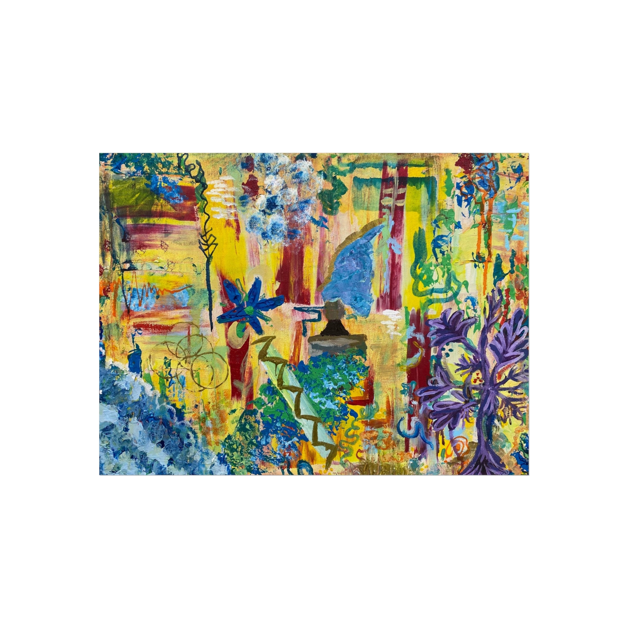 Vibrant Fine Art Poster for Home Décor, Colorful Wall Art, Abstract Painting Print, Creative Gift, Living Room Accent