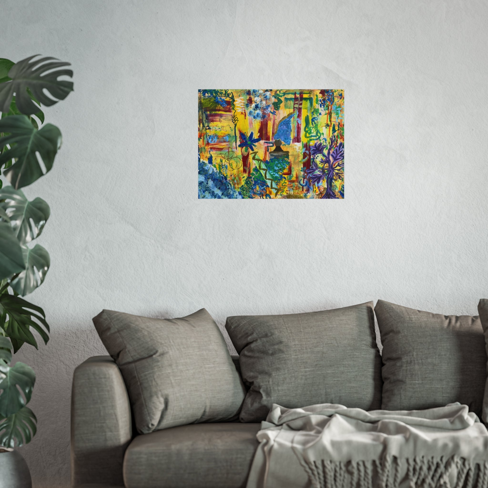 Vibrant Fine Art Poster for Home Décor, Colorful Wall Art, Abstract Painting Print, Creative Gift, Living Room Accent