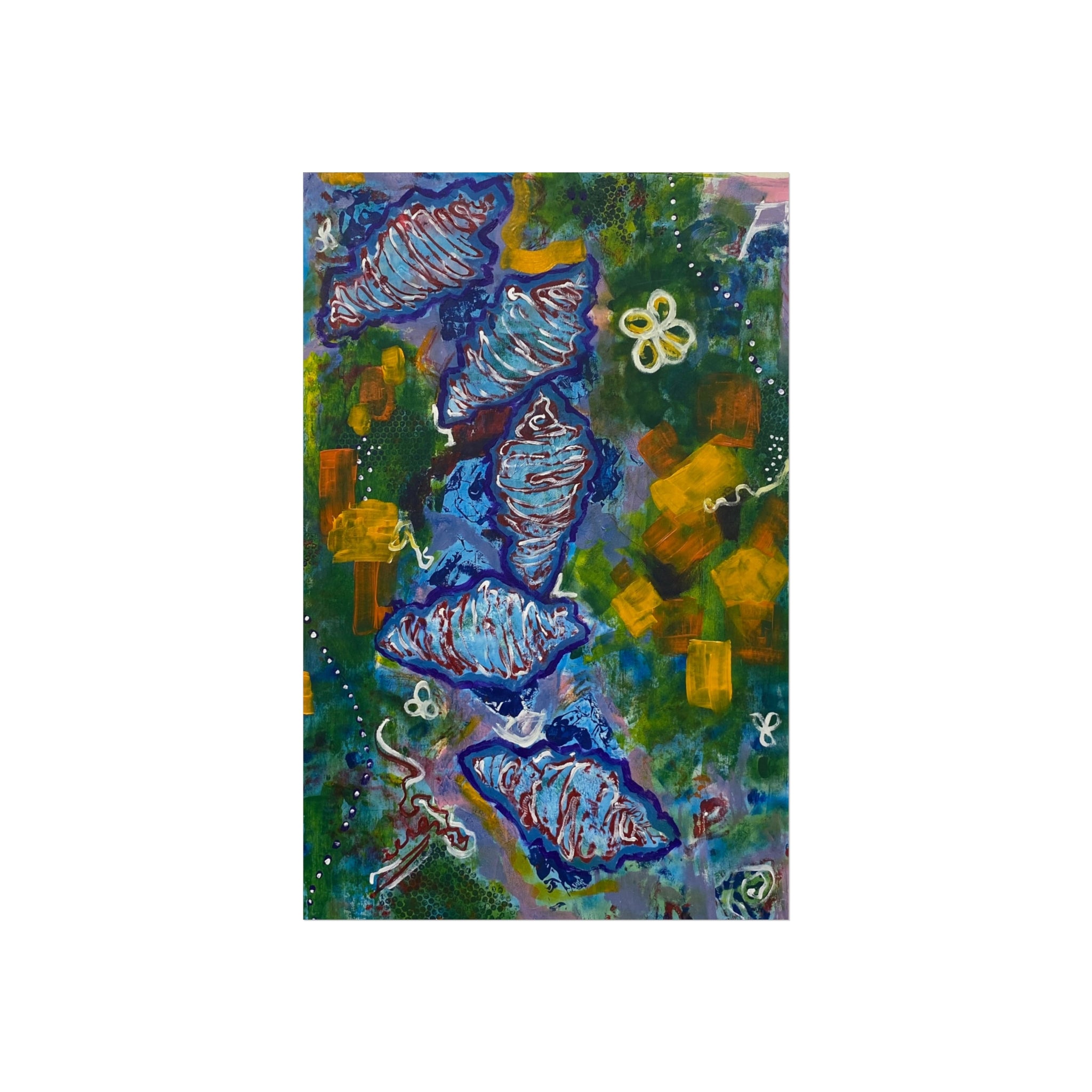 Vibrant Fine Art Poster, Colorful Wall Decor, Home Art Print, Unique Gift, Modern Artwork, Art for Living Room